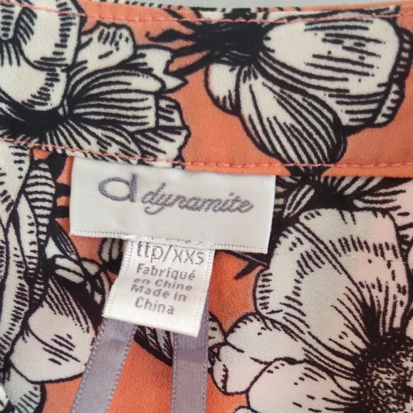 Floral Sleeveless Top - Coral - Picture 2 of 4